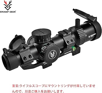 Amazon.co.jp: SWAMP DEER OPTICS 1.2-6X24IR ライフルスコープ