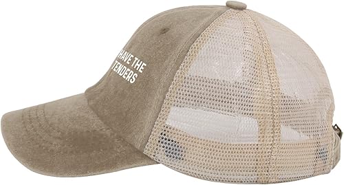 Vista 26 de I’ll Just Have The Chicken Tenders Trucker Hat Women Vintage Mesh Cap for Summer