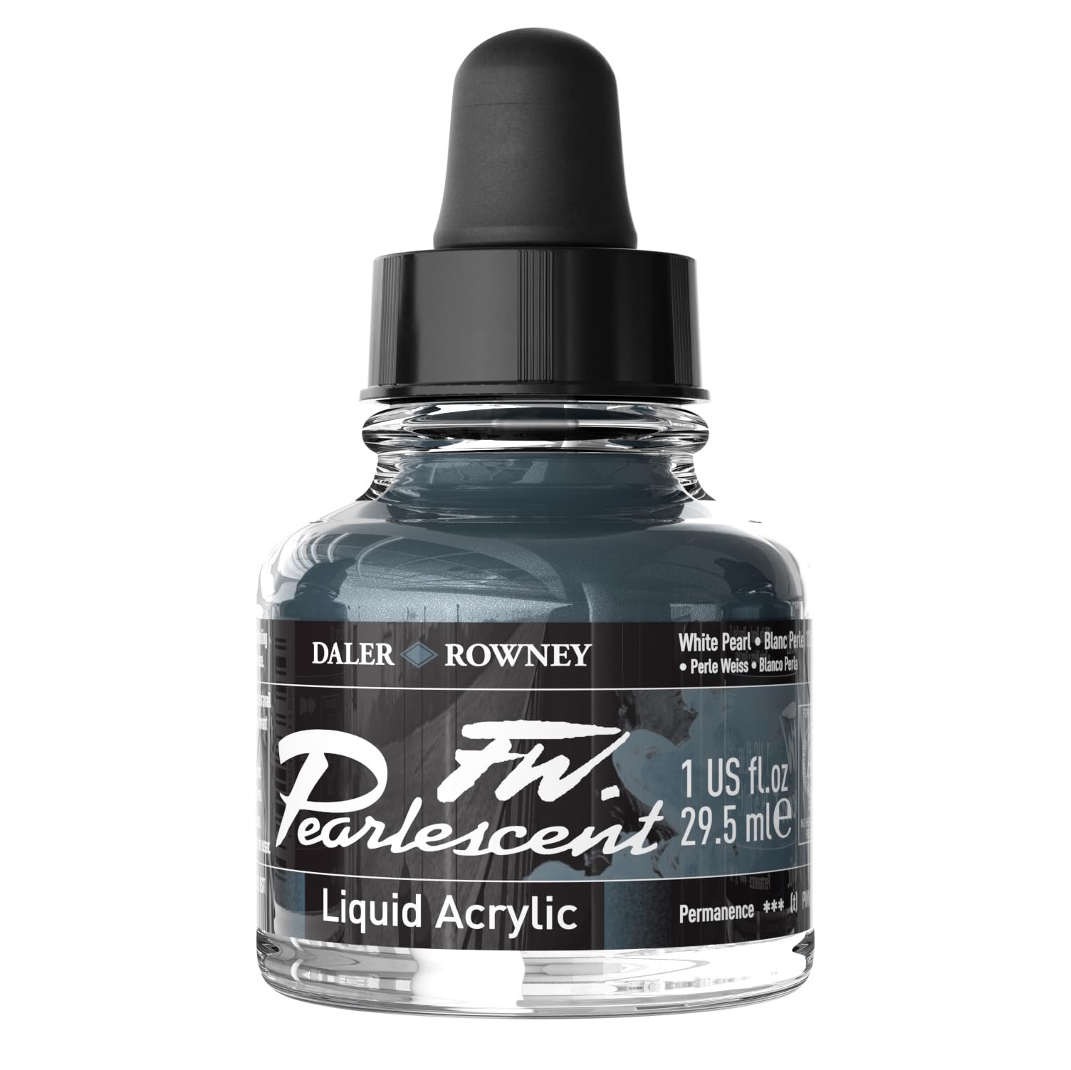 Daler-Rowney FW Artists' Ink Acrylic 29.5ml Pearl White Pearl For Art Painting