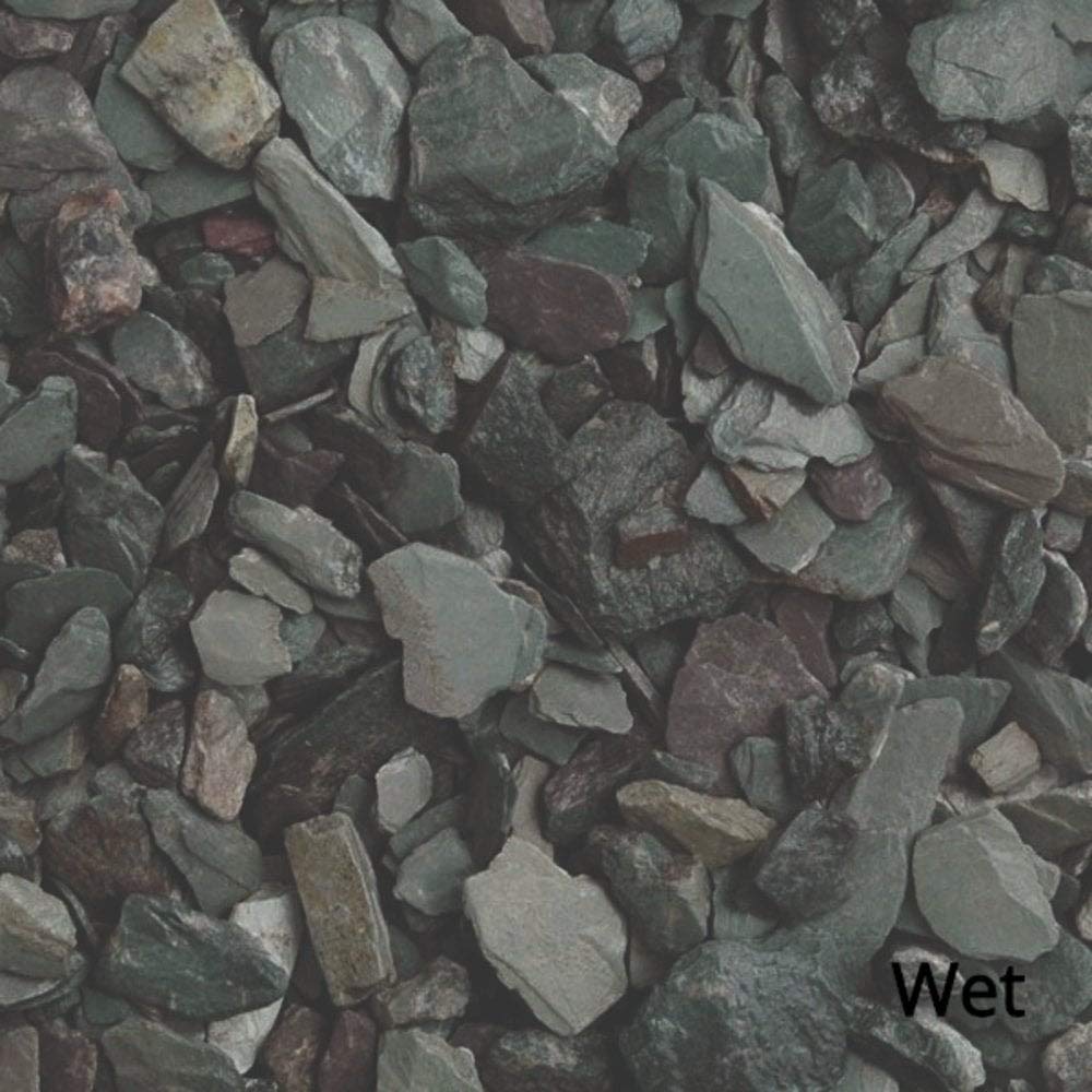 Long Rake Spar Green Slate 20Mm 20Kgs Decorative Aggregate Gravel