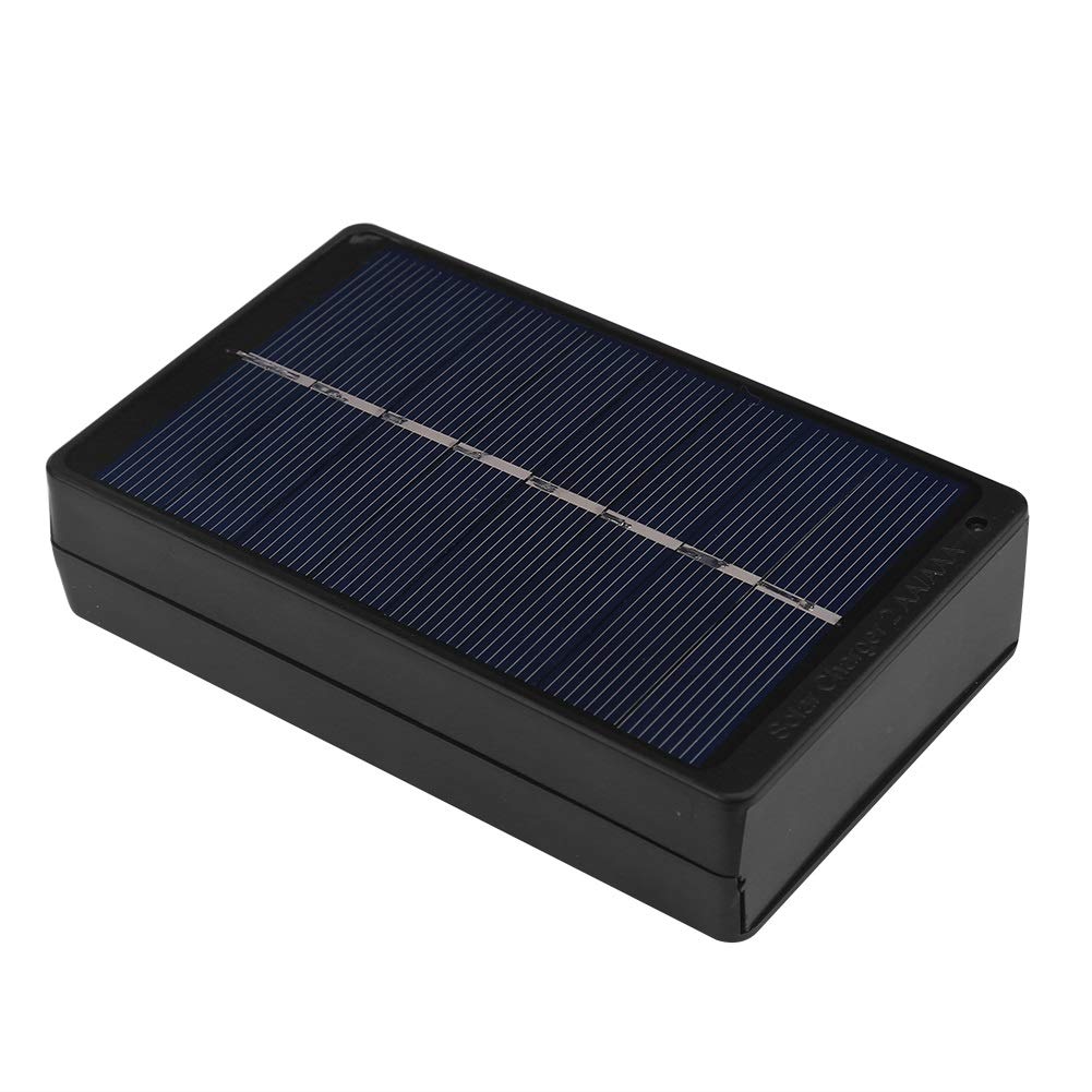 Nikou Panel Solar Cargador - 1W 4V portátil Panel de batería Solar Chager de Carga Caja for AA/AAA Negro