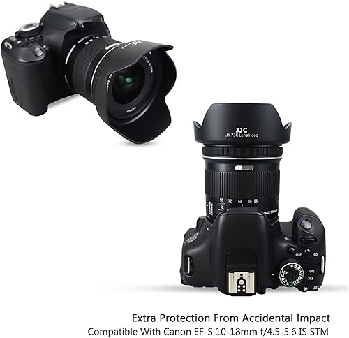 Miniatura 16 de JJC Protector de parasol de lente dedicado para Canon RF 3.937-15.748 in F5.6-8 es USM y EF 2.756-11.811 in f/4-5.6 is II USM Sustituye Canon ET-74B