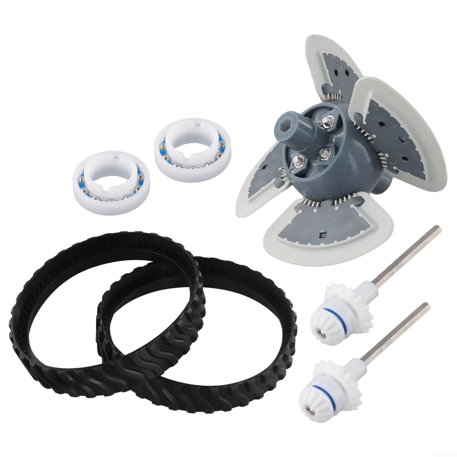 Kit de ajuste de piscina Allthingstore R0796200 para ZODIAC para BARACUDA MX8 y MX6 con 1 pieza de motor R0524900, 2 piezas de pistas R0526100, 2 piezas de ejes de transmisión R0525100 y 2 piezas de