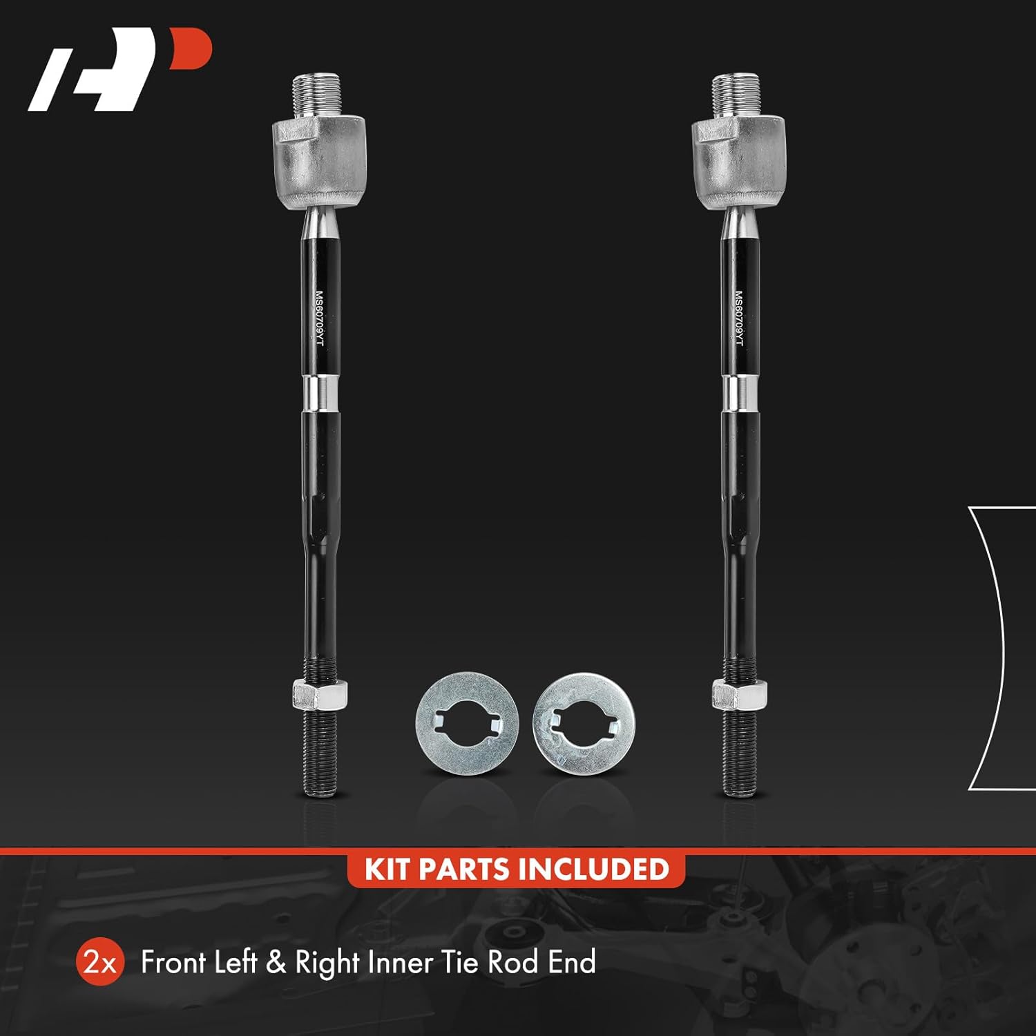 A-Premium 2 x Front Inner Tie Rod Ends Compatible with Acura RDX 2007-2012