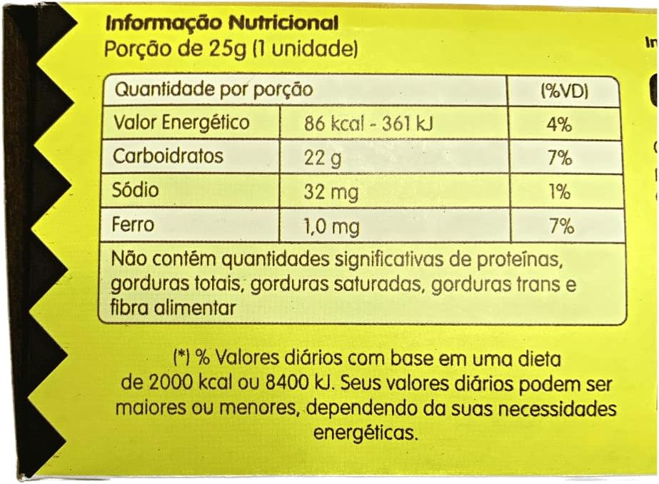 Rapadura Natural Rapadurinha De Minas 36 Unidades De 25g