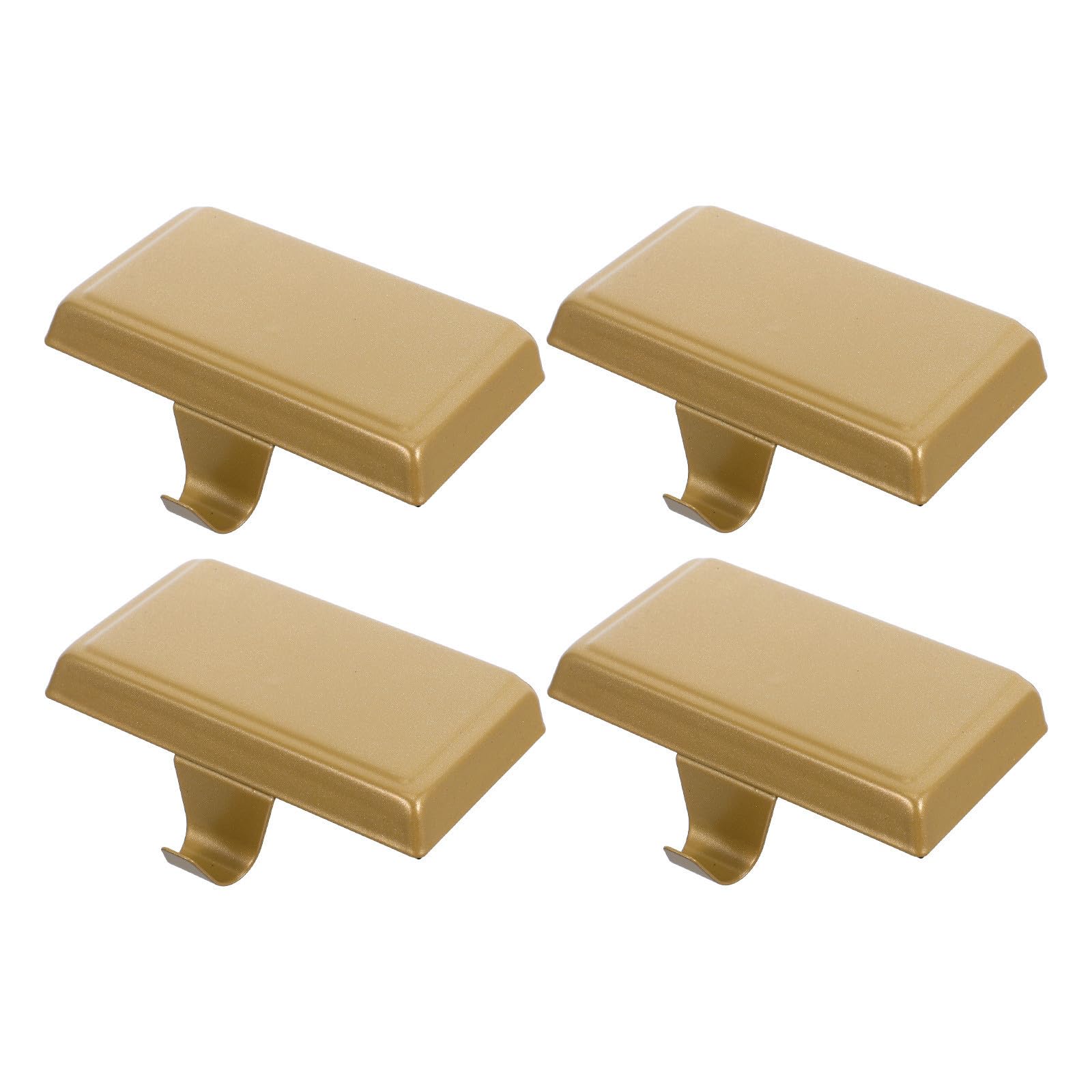Abaodam 4 Piezas Gancho para Medias de Navidad Dorado, Metal Resistente