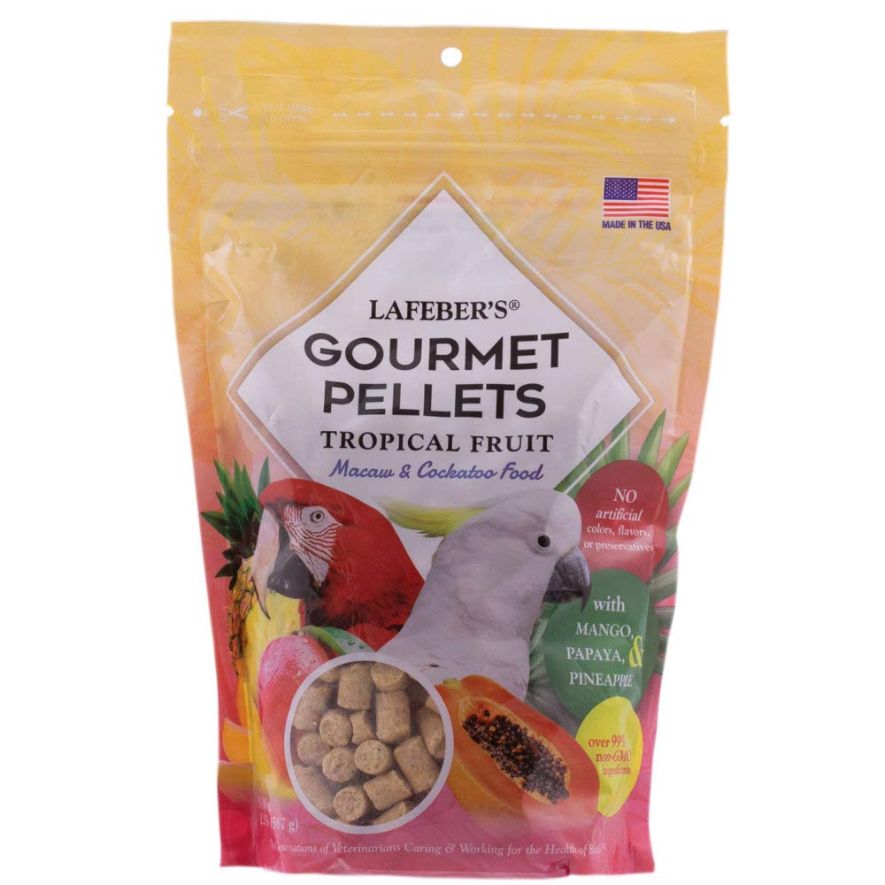 Lafeber Tropical Fruit Gourmet Pellets Macaw Bird Food 1.25lb