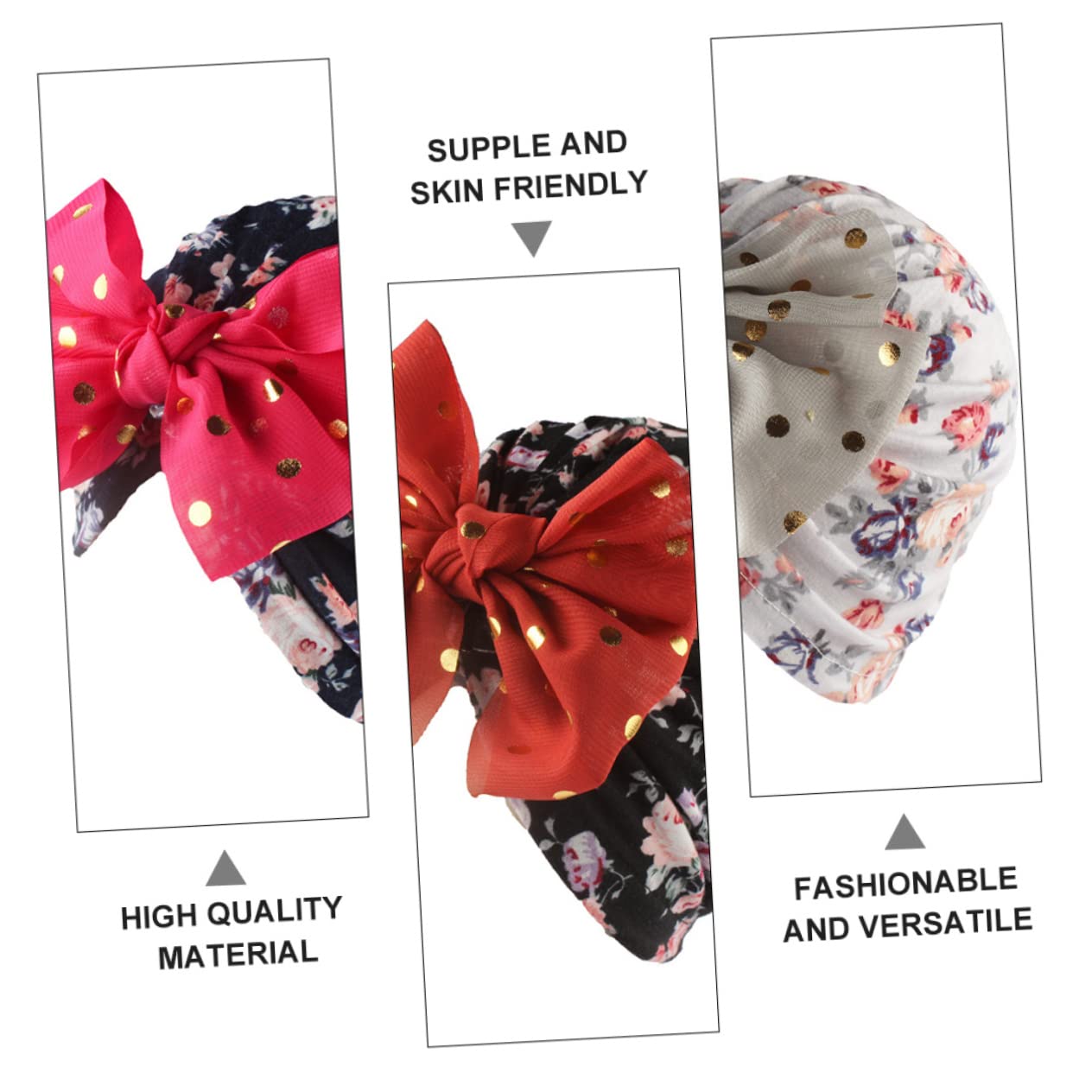 Healvian Cappello A Turbante Cappelli da Ragazza Cofano Avvolgere Neonato Bonnet per Cappello di Protezione Chic per Il Cappello Infantile Cotone Poliestere