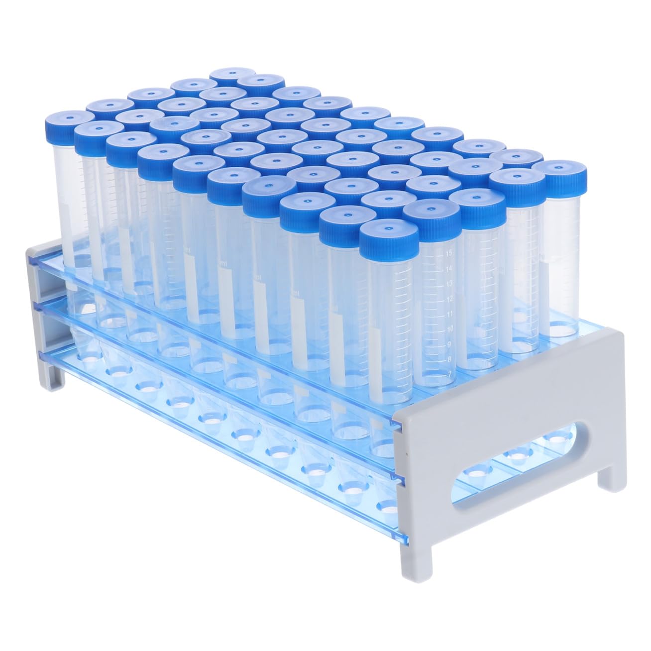 GALPADA 81piezas Tubos de Centrífuga Desechables Tubos de Ensayo de Plástico con Tapa para Experimentos Científicos Laboratorio