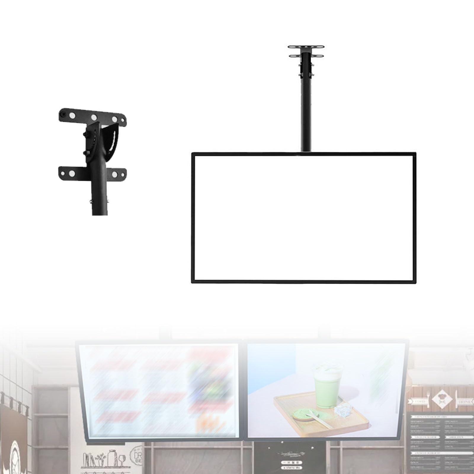 Digital Signage Displays Wandmontage 3D Menütafel Einstellbarer Winkel LED Leuchtkasten für Restaurants und Geschäfte - Bilder frei ändern für Werbung