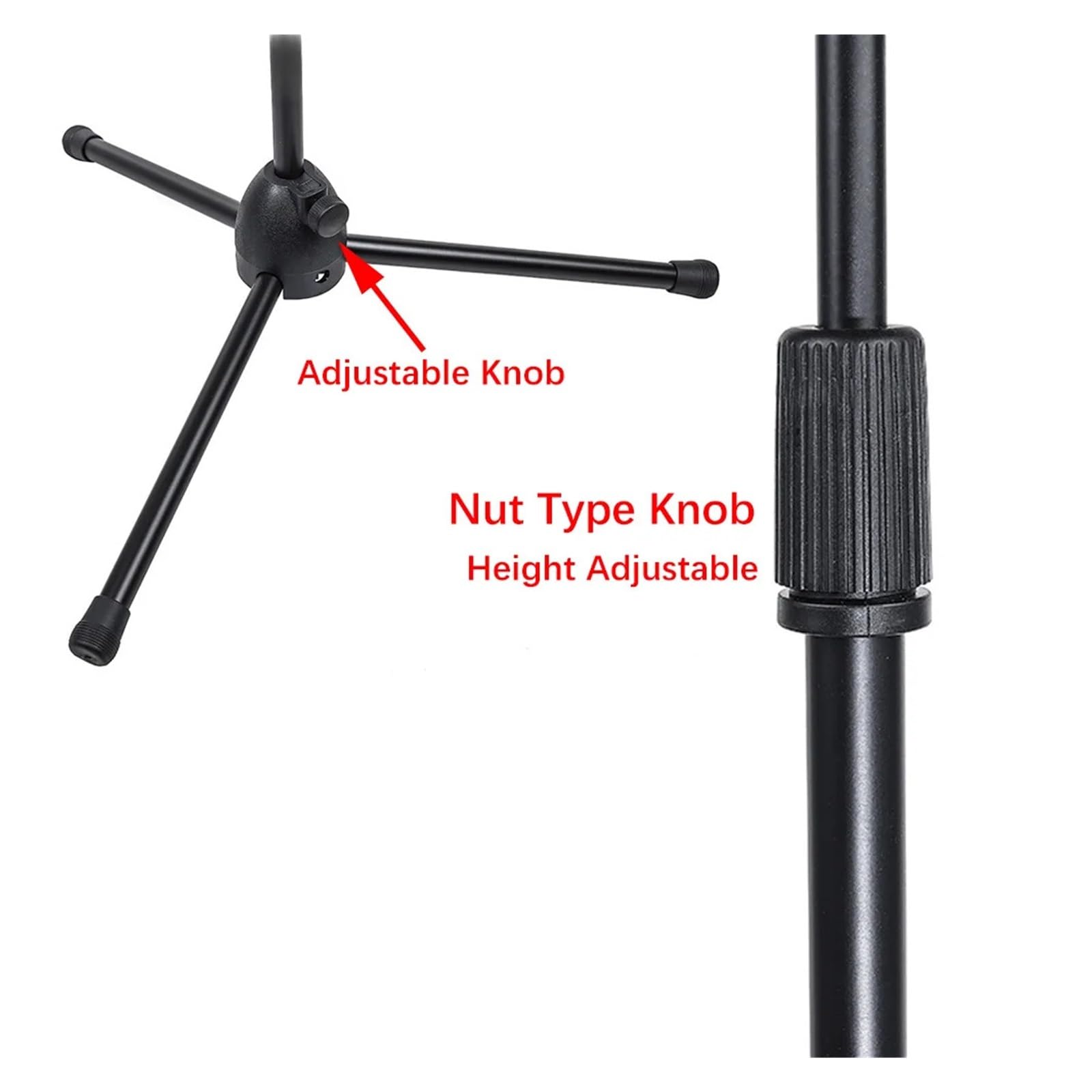 Trépied De Perche De Microphone, Support De Micro Pliable Et Réglable