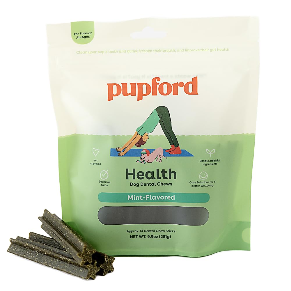 Pupford Dental Chews for Dogs & Puppies Mint 4 Inch