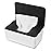 NOVWANG Wipes Dispenser, Baby Wipe Holder, Keeps Wipes Fresh, Refillable Wipe Container Baby Wipes Case for Bathroom Wipes Pouch Case, Black-White