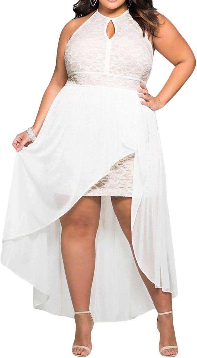 High low plus size dress Clearance