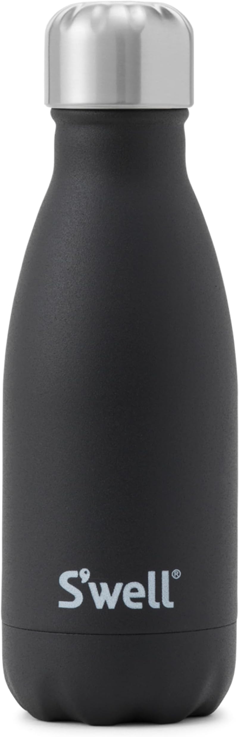 S'well Stainless Steel Water Bottle 9 ounces Onyx Triple Layered Vacuum Insulated Containers Keeps Drinks Cold for 24 Hours and Hot for 12 Perfect for On the Go