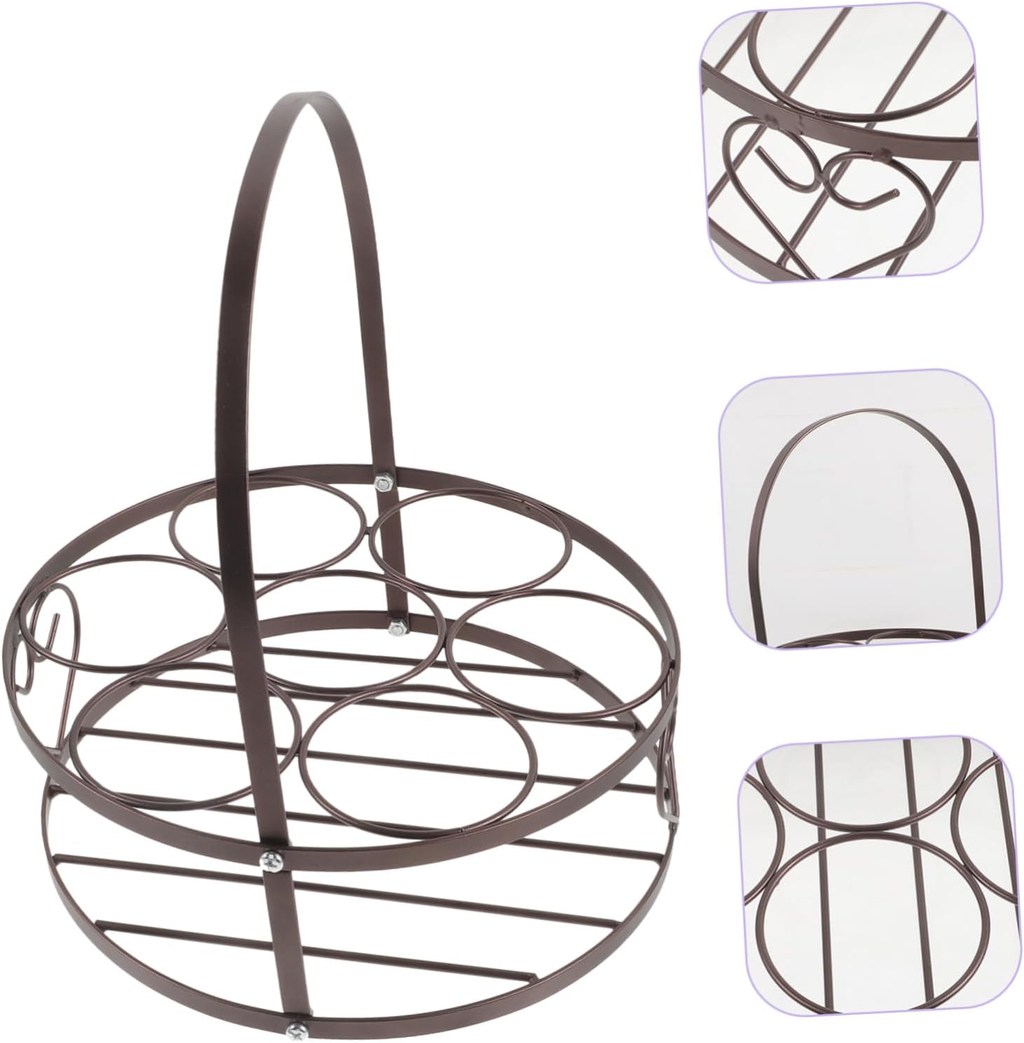 Stainless Steel Beer Holder Carrier Portable Beer Bottle Rack for Bars Parties and Events and Break-Resistant Unique Design with Smooth Edges