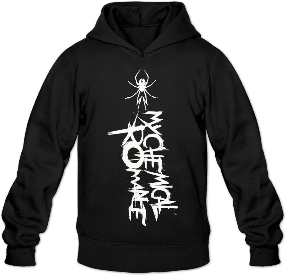 DVPHQ FashionDVPHQ Men's Classic My Chemical Logo Romance Hooded Sweatshirt Black