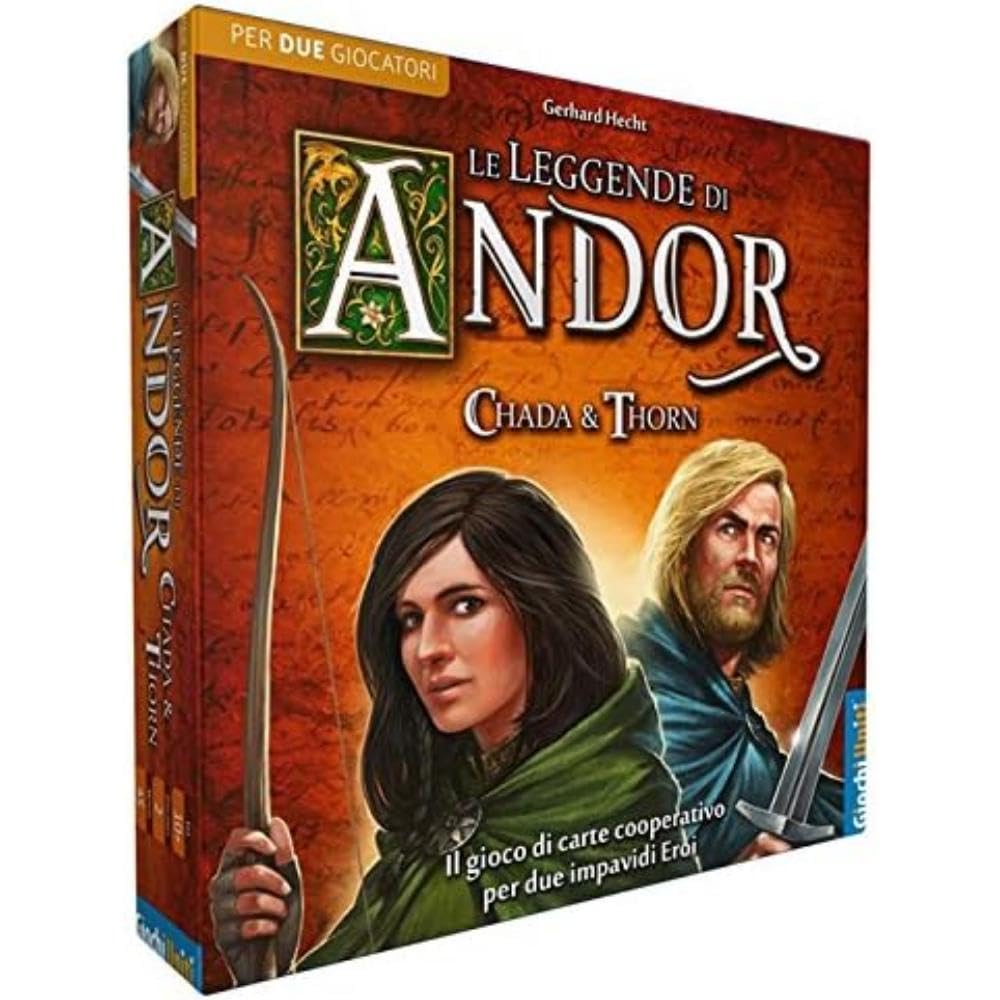 Giochi Uniti Mehrfarbig - Die Legenden Von Andor: Chada & Thorn, Kartenspiel, Italienische Ausgabe, Gu512