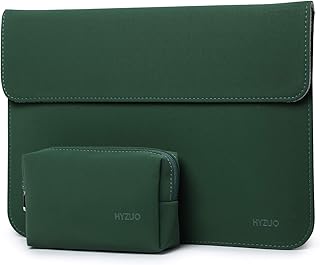 HYZUO 13-13,5 Pollici Laptop Custodia Borsa Protettiva Sleeve Portatile Cover Compatibile con 13,5 Surface Laptop/Vecchio MacBook Air 13/MacBook Pro 13/HP Spectre x360, Verde mezzanotte(Orizzontale)