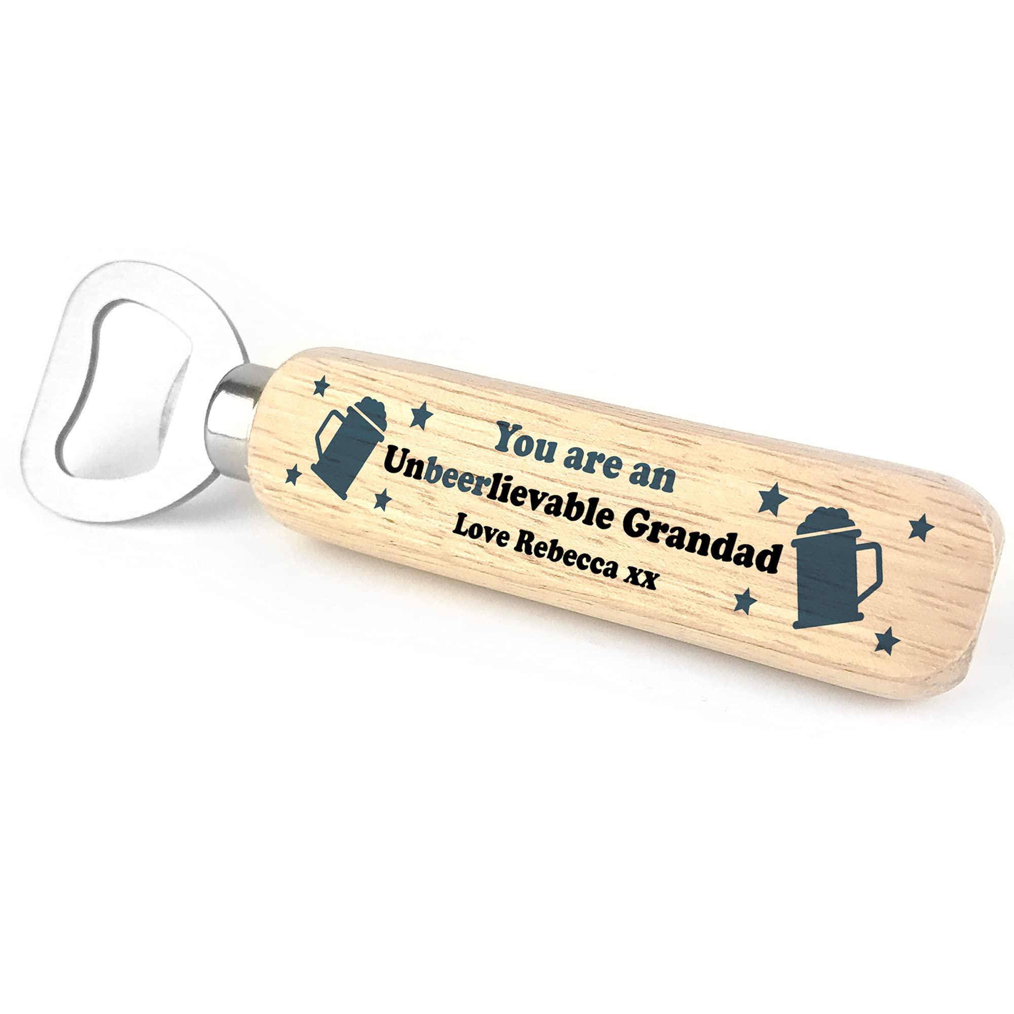 Unbeerlierable Grandad Personalised Funny Grandad Birthday Xmas Gift