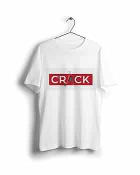 Buy KADAK COLLECTION Crack Men's Regular Fit T-Shirt White