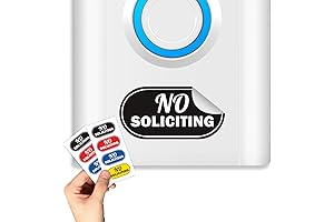 8 Pack NO Soliciting Sign for Ring Doorbell