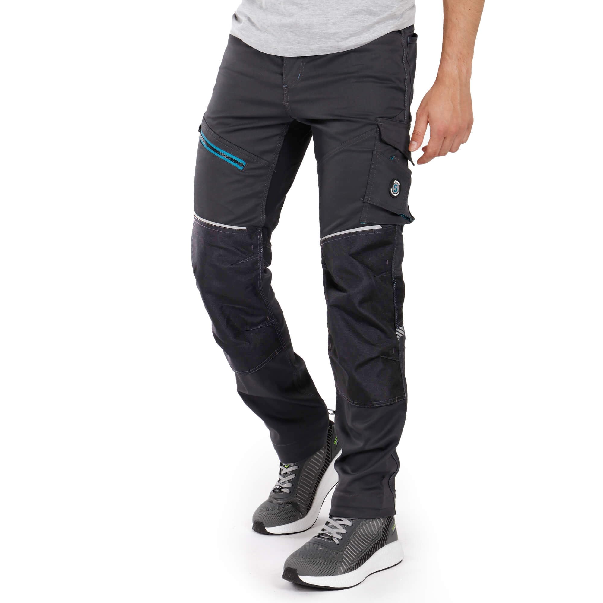 Stenso Revolt 4Stretch Pantaloni da Uomo - Pantaloni da Lavoro da Uomo - Pantaloni da Uomo Elastici con Tasche multifunzionali