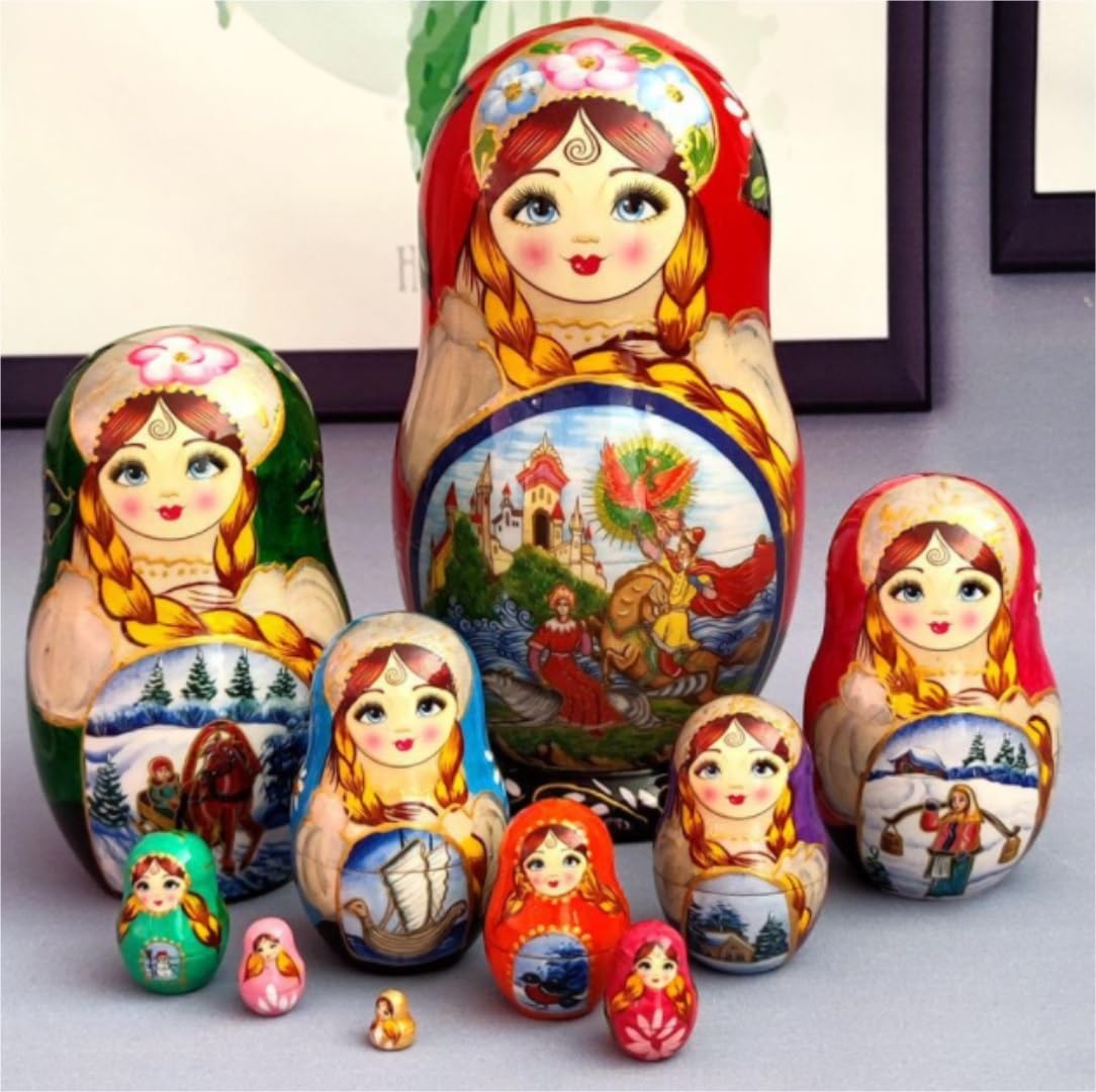 Amazon.co.jp: マトリョーシカ マトリョシカ ロシアの入れ子人形セット