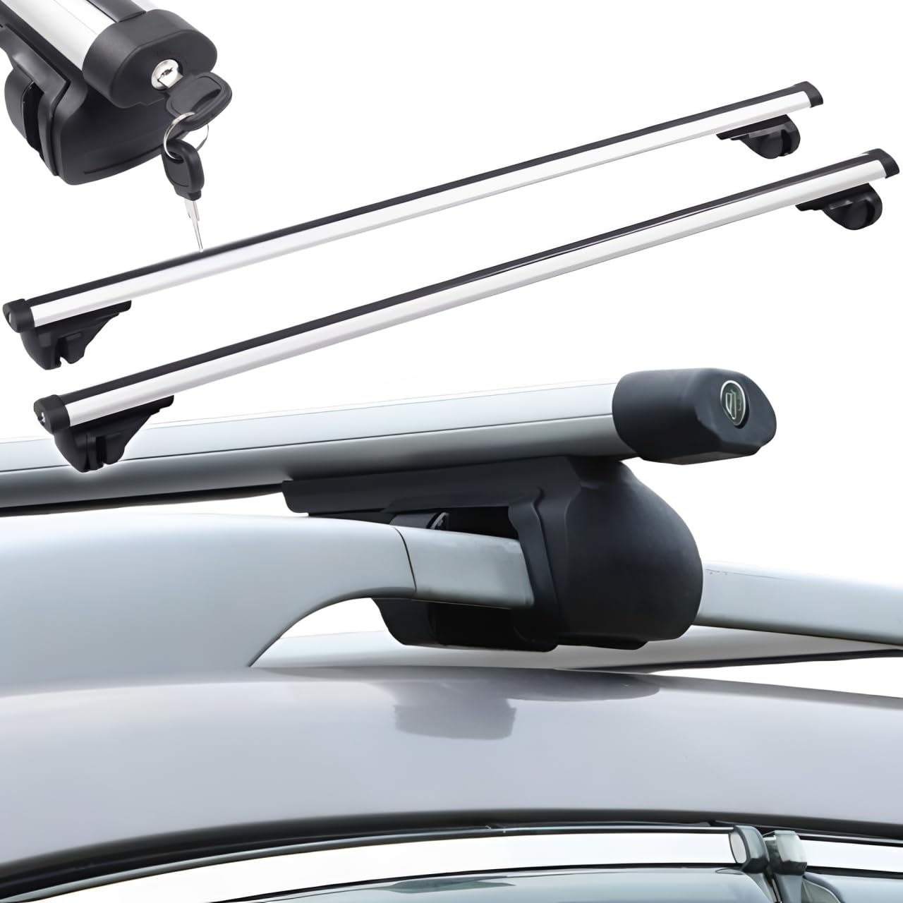 Amazon.co.jp: life_mart ルーフキャリア 軽自動車 バー 【 全長128cm 