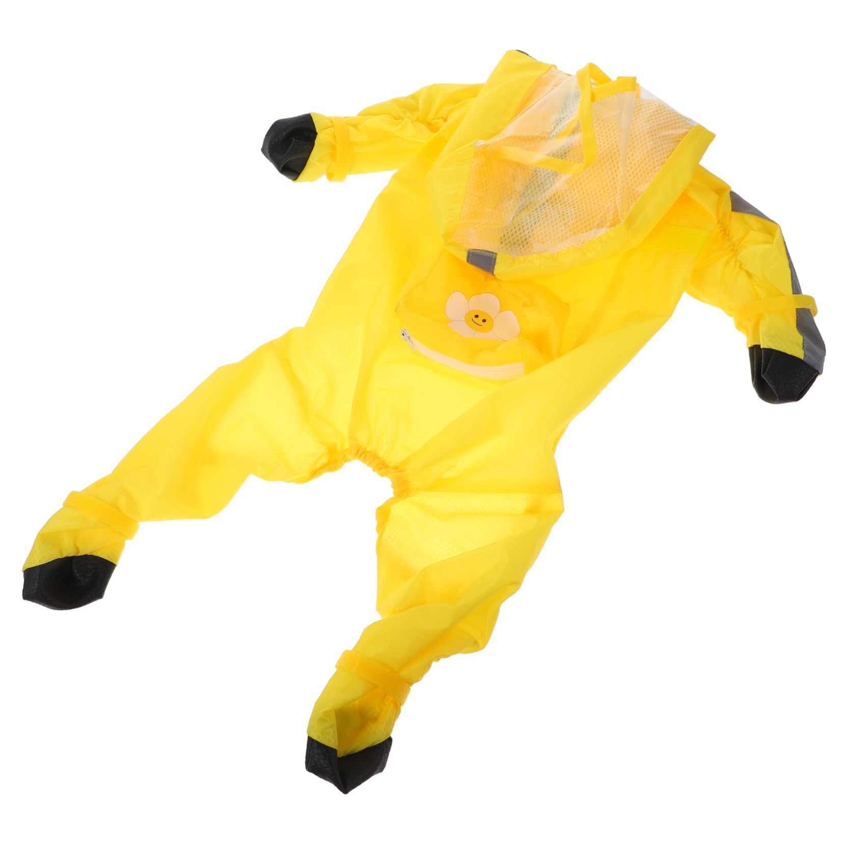 HAPINARY Pet Rain Coat for Small Dogs Dog Rain Jacket Hood Waterproof for Dachshund Reflective Safety for Wet Days