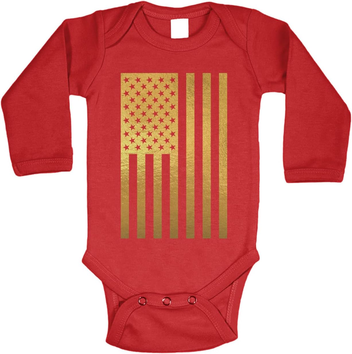 Tcombo Distressed Black American Flag - USA Bodysuit