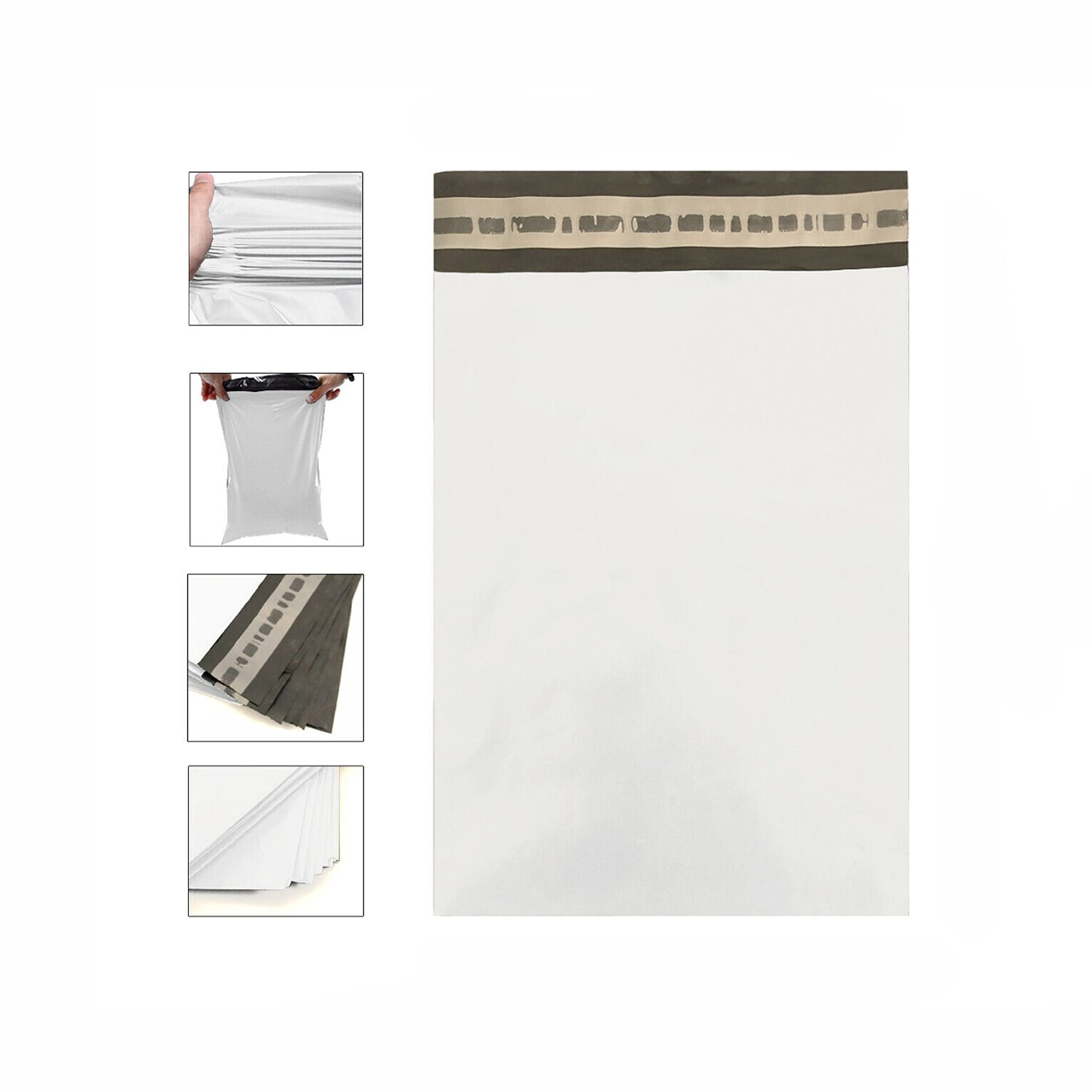 SUL Mailing Poly Postal Self Seal Bags pack of 100, Water & Tamper proof Plastic Envelopes for Parcels, Small, Medium, Large Mail bags, Parcel Bags for Posting Clothes, Books, & Boxes (6X9)