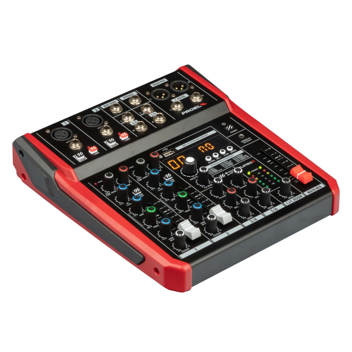 Amazon | PROEL 6ch コンパクトミキサー 24bit 100種デジタル