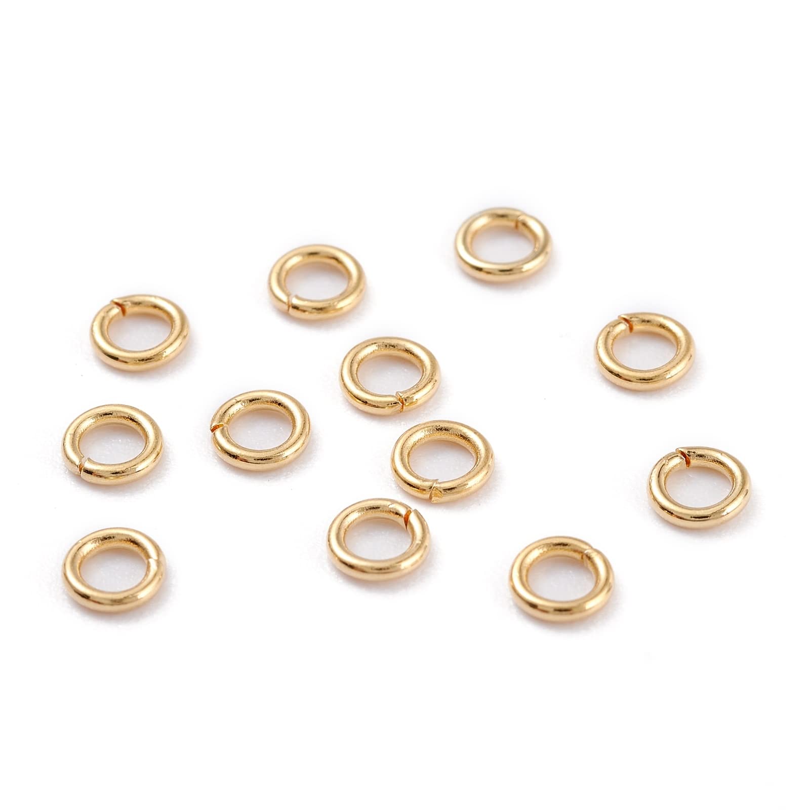 Pandahall Anneaux de jonction ouverts en fer de tailles mixtes 4-10 mm sans nickel, plaqués cuivre rouge, ronds, non soudés, pour la fabrication de bracelets en chaîne maillée et de colliers Pandahall Anneaux de jonction ouverts en fer de tailles mixtes 4-10 mm sans nickel, plaqués cuivre rouge, ronds, non soudés, pour la fabrication de bracelets en chaîne maillée et de colliers