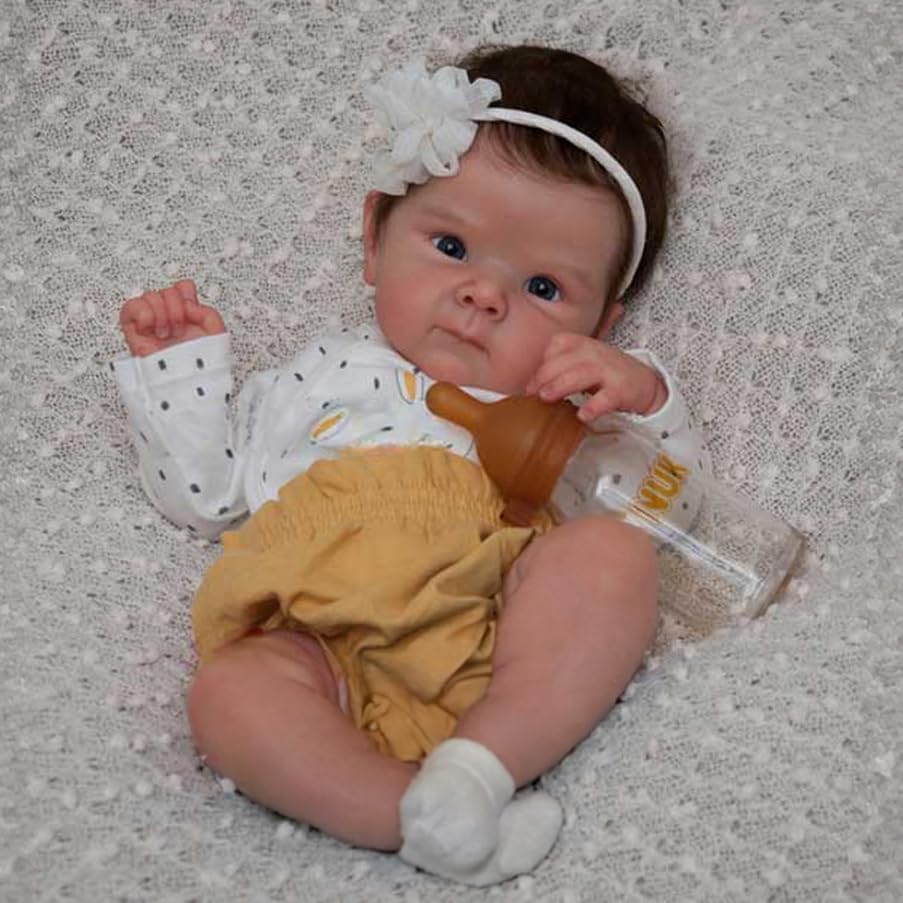 Realistic Reborn Baby Dolls Bettie- 20 Inch Lifelike Newborn Baby Doll, Real Life Baby Dolls Girl Gift, Handmade Reborn Doll with Weighted Soft Cloth Body Advanced Painted for Kids Age 3+