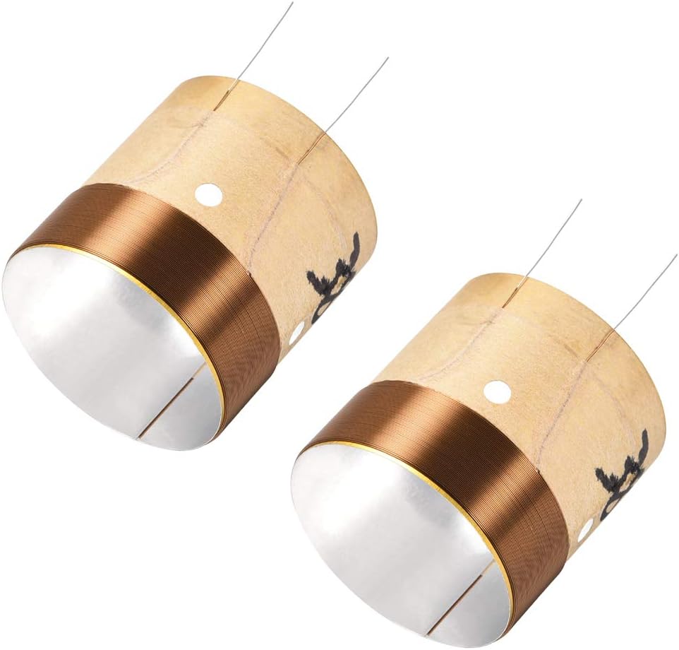 uxcell 2pcs 38.5mm 1.5" Woofer Voice Coil 2 Layers Round Copper Wire Bass Speaker Replacement