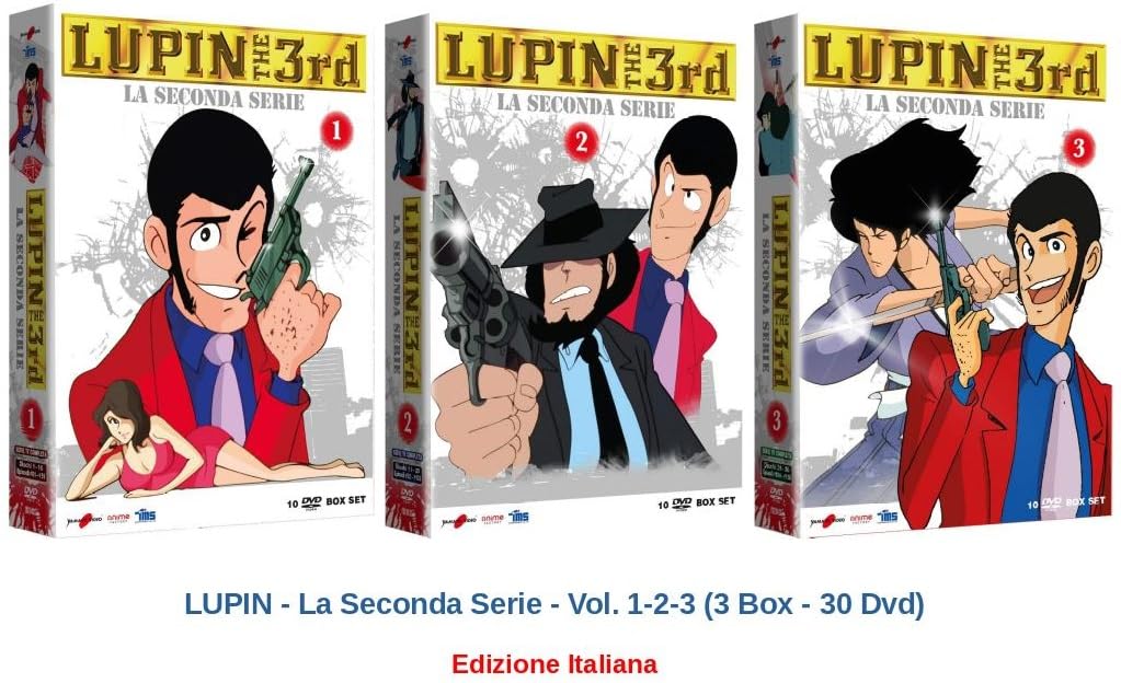 LUPIN - La Seconda Serie - Vol. 1-2-3 (3 Box - 30 Dvd) Ed. Italiana