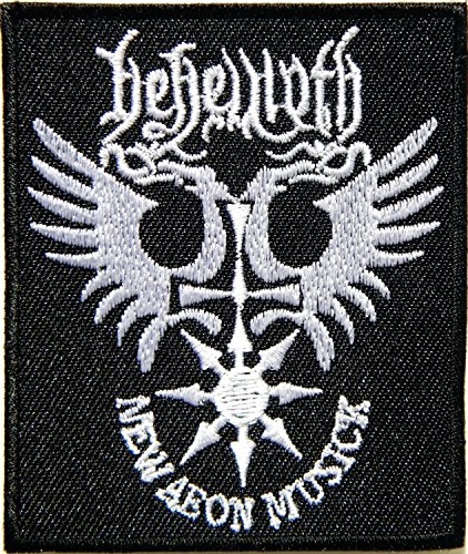Behemoth NEW Aeon Musick Logo Punk Rock Heavy Metal Music Patch Sew Iron on Embroidered Badge Sign Costume Gift. New with for Your Cloth By Jupeter