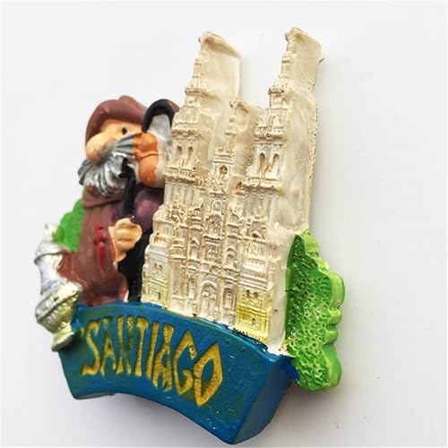 Miniatura 3 de Santiago Chile - Imán para nevera, recuerdo de viaje, decoración de nevera, calcomanía magnética pintada a mano, colección artesanal