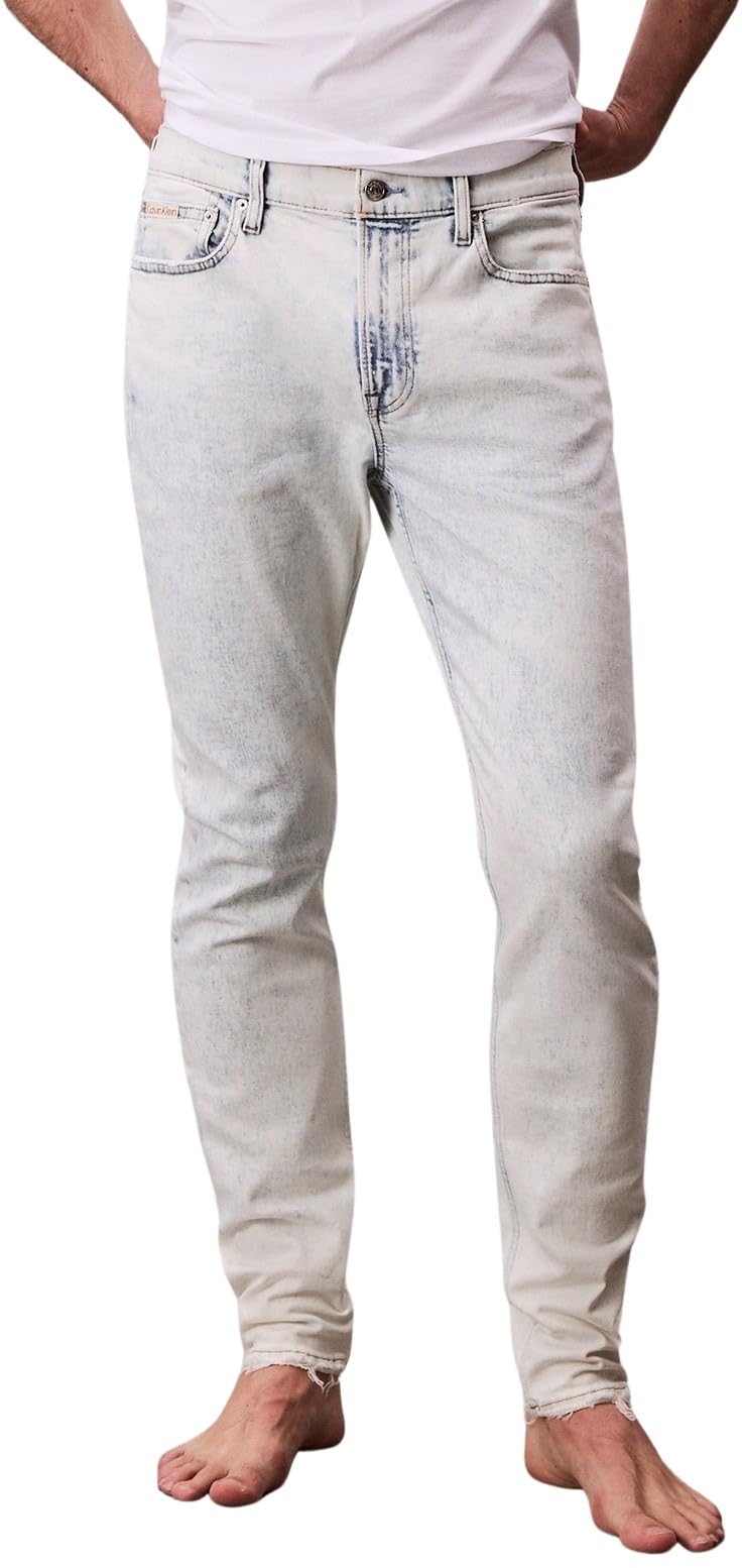 Calvin Klein Jeans Men's SLM TPR LT WT IC BRK LV04RC758G Jeans, Blue (ICE Breaker), 30W / 32L