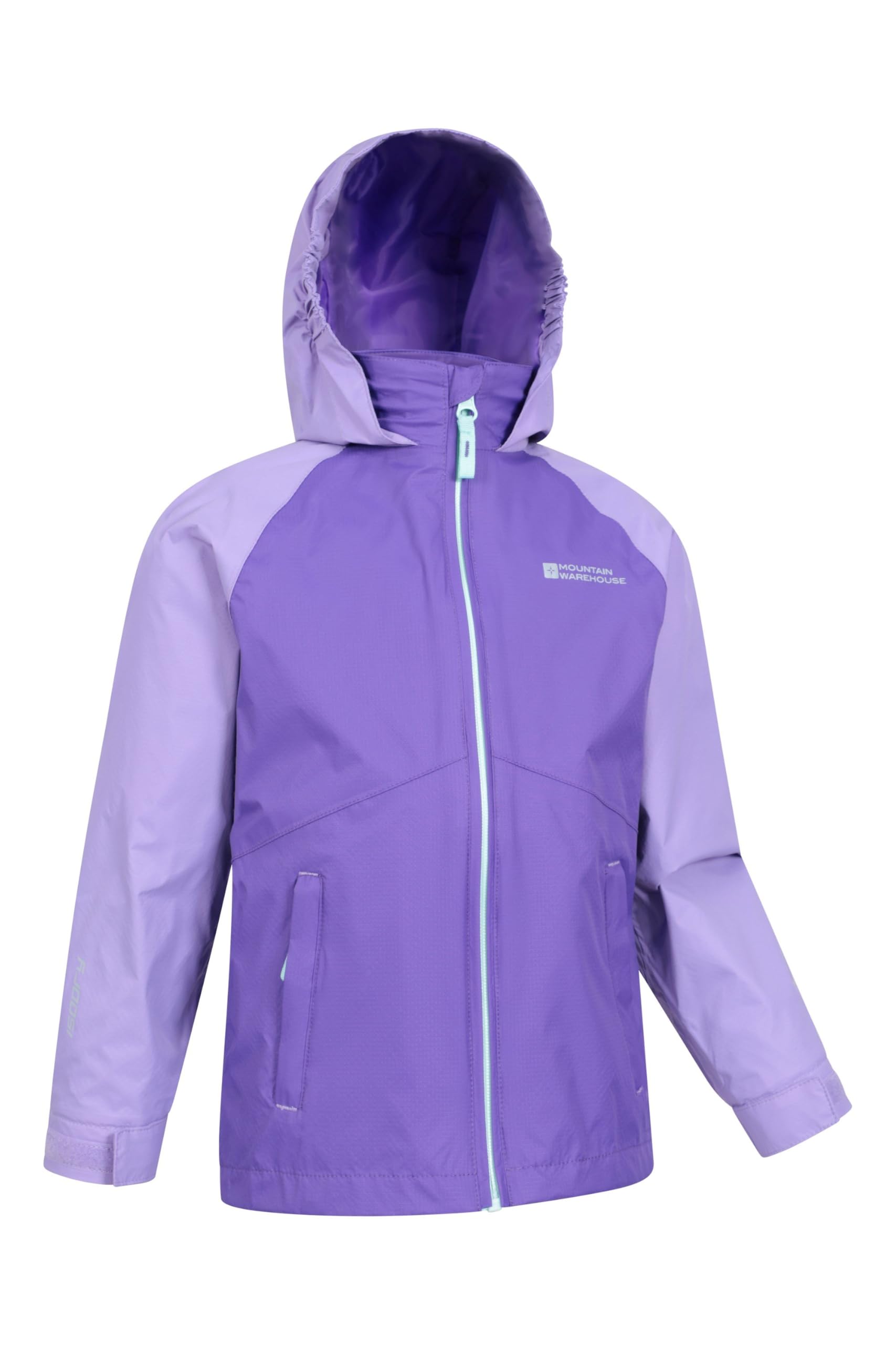 Mountain Warehouse Veste imperméable Torrent pour Enfant - Veste de Pluie à Coutures étanches, Poches zippées, Bretelles réglables - Printemps été