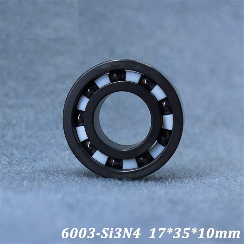 6003 6003CE Cojinete de cerámica Completo 17 * 35 * 10 mm Si3N4 Material Todos los rodamientos de Bolas de cerámica de nitruro de silicio