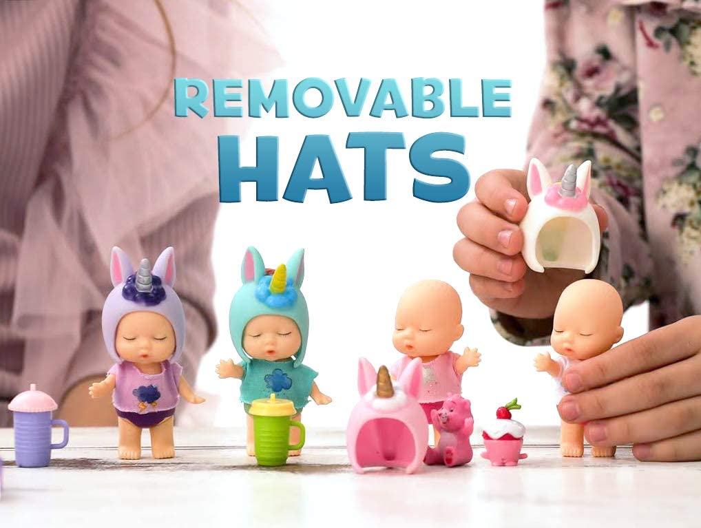 Buy Naturally KIDS Unicorn Baby Dolls for 4 5 Year Old Girls 3 Inch