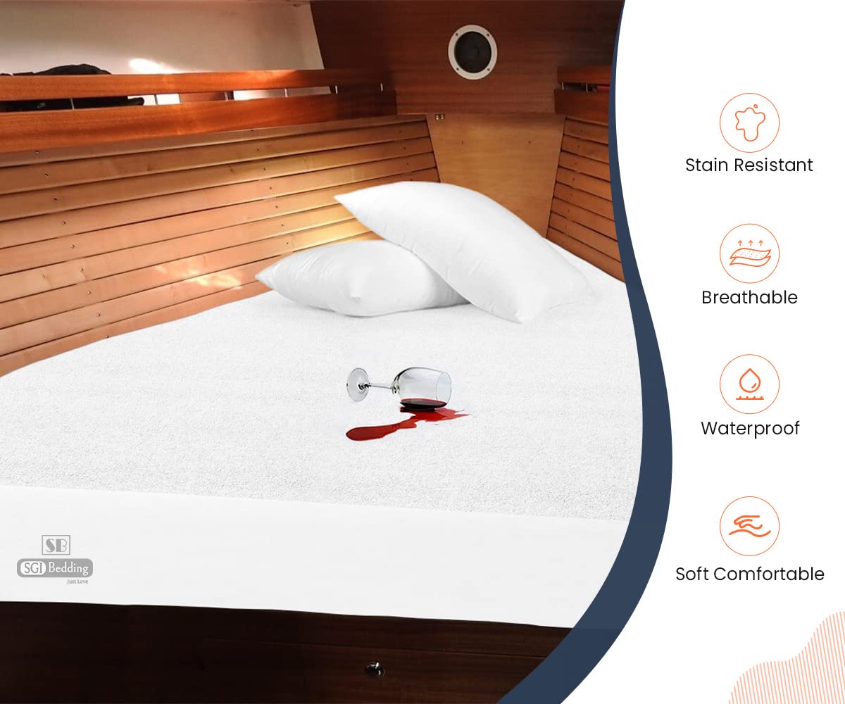 SGI bedding Waterproof Mattress Protector V Berth Size- 15