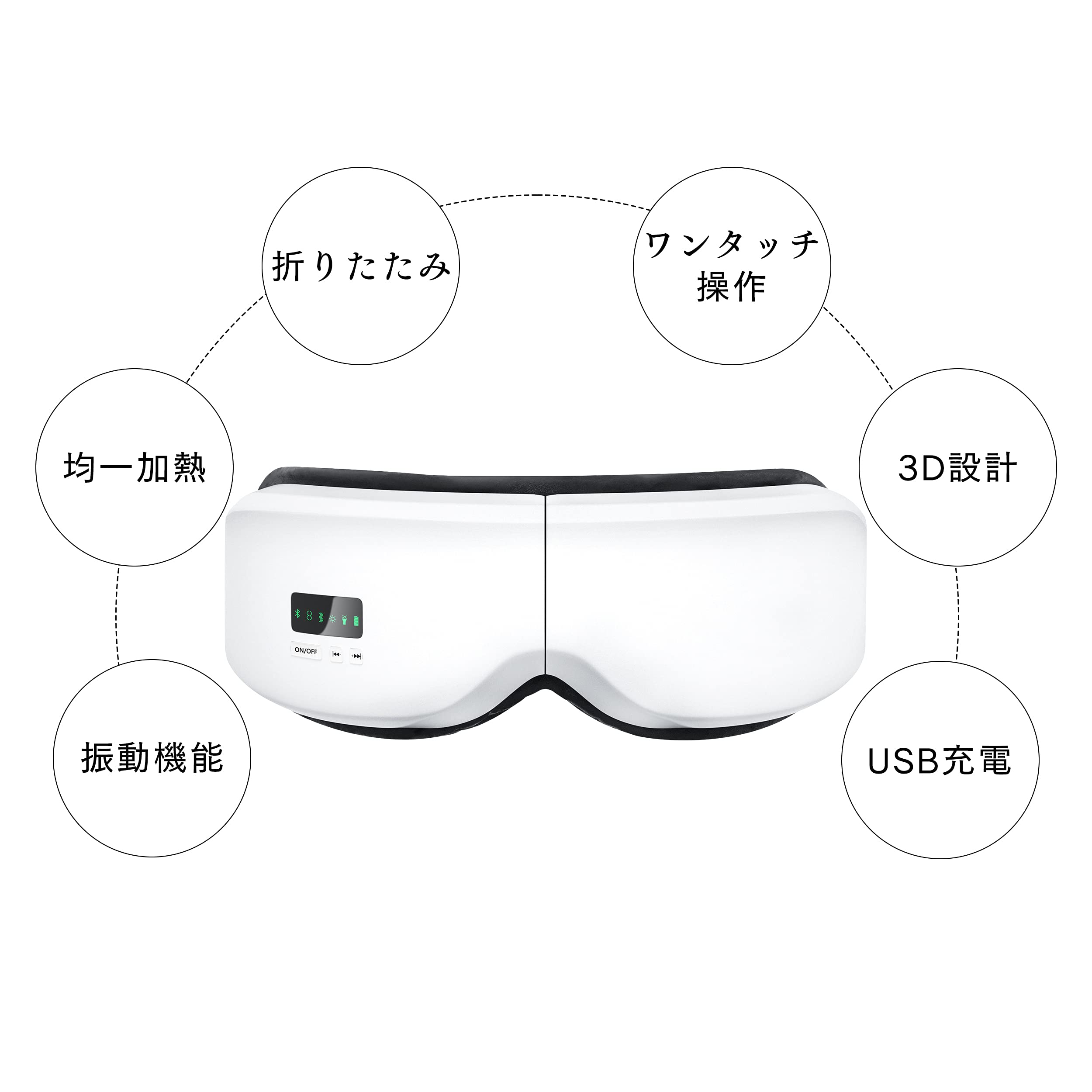 Amazon | エア アイウォーマー グラフェン加熱技術 目元エステ 5つの