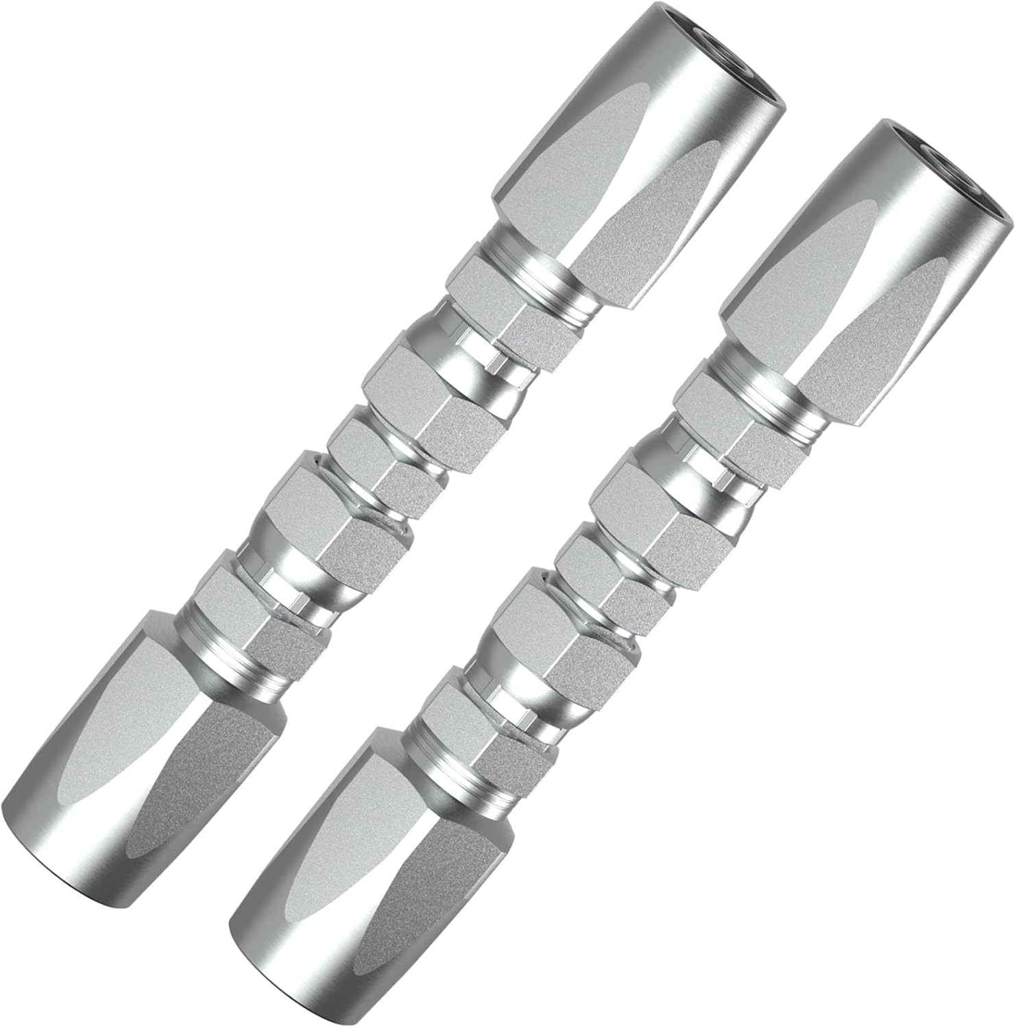 2Pcs 1/2inch Reusable Hydraulic Hose Field Repair Kit for Hydraulic Hose Crimper Fittings #08-08
