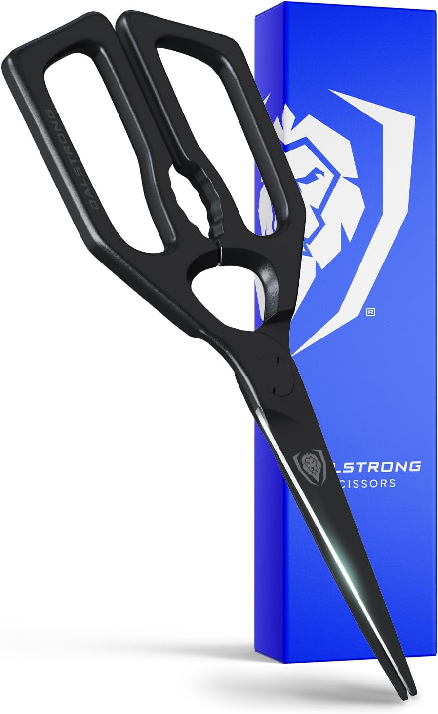 Japanese Stainless Steel Ambidextrous Kitchen Scissors - All Purpose - Heavy Duty - Detachable - Sharp Blade - Herbs, Pizza, Meat Cutting