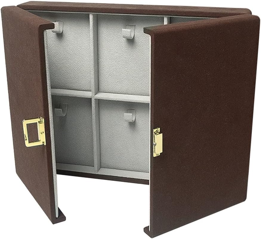 British Multifunctional jewelry Display Casket Brown set box wedding for Female