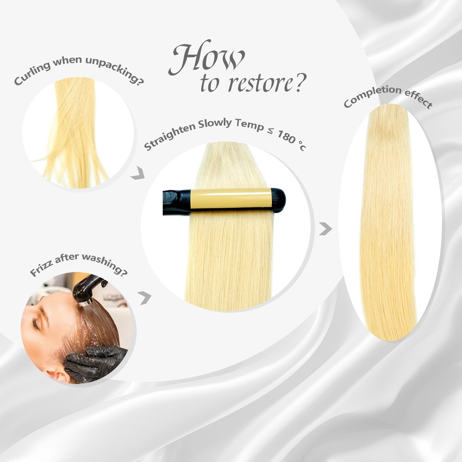 Qingliang Remy Hair Extensions - Tape in Human Hair, 18 inches, 20pcs, 50g/pack, Invisible, Straight, Seamless, Skin Weft - Image 3