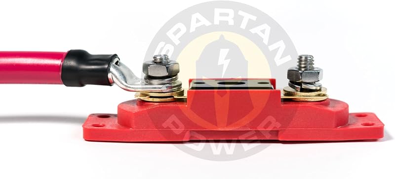 Kit Fusível ANL 150 A com Suporte Spartan Power e Cabo 4 AWG de 30,48 cm – 1 unidade
